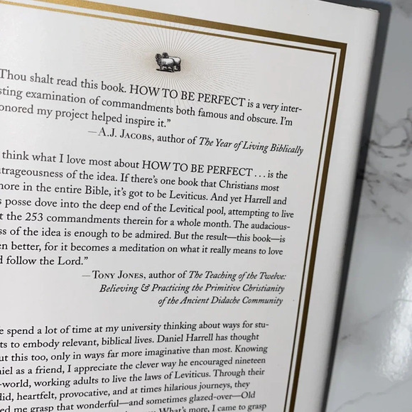 How to be Perfect by Daniel M. Harrell hardback book - Picture 4 of 6